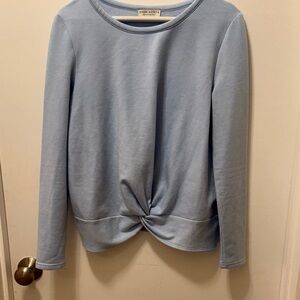 Paper Crane Sky Blue Long Sleeve Top